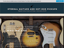 Tablet Screenshot of eternal-guitars.com